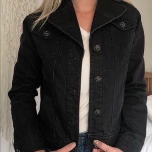 Vintage Black Denim Jacket